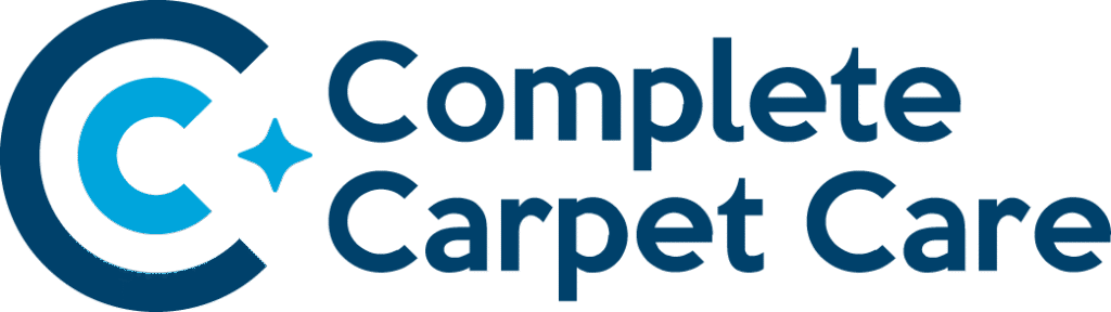 Complete Carpet Care logo – blue C symbol with sparkle icon and bold wordmark