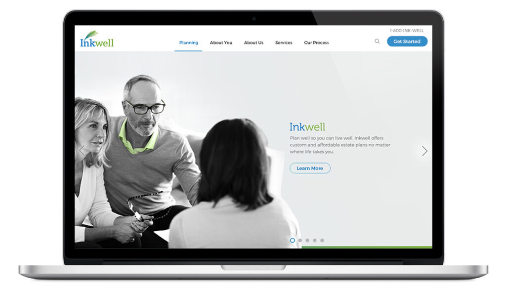 Inkwell Website Mockup