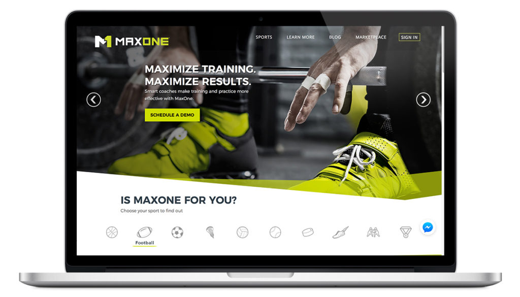 MaxOne Website Mockup