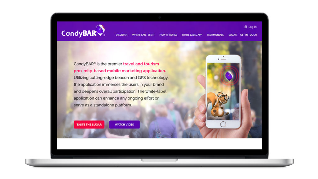 CandyBar AR Webpage Mockup