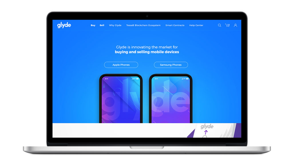 Glyde Website Mockup