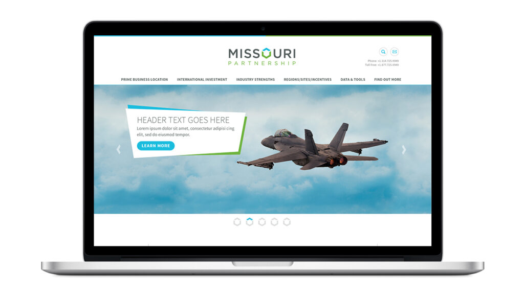Missouri Partnership Website Mockup